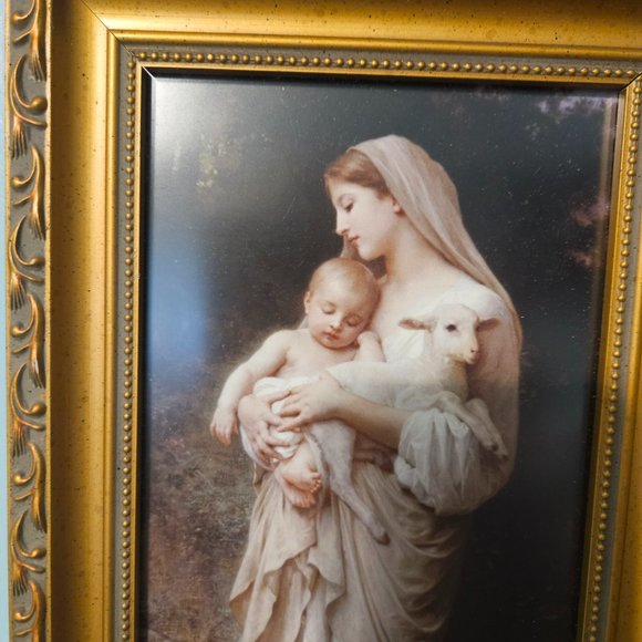 our lady of divine innocence 7x12 beautiful framed - Picture 3 of 9